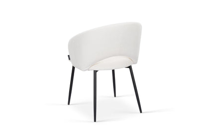 Chaise en tissu anti tache, 58x62xH80,5CM - ELIOR