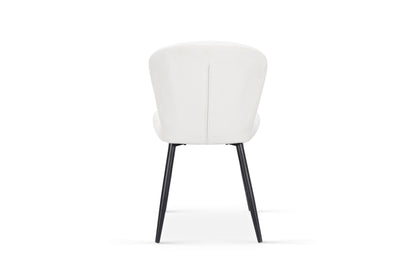 Chaise en tissu anti tache, 49x58xH85,5CM - MIKA