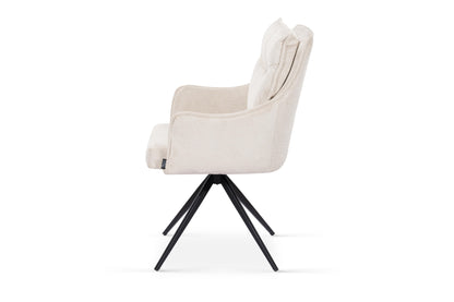 Chaise en tissu anti tache, 61x65xH92CM - LIOR