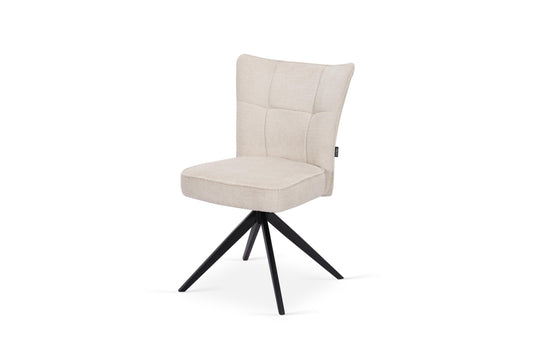 Chaise en tissu anti tache, 53,5x61xH86CM - GINO