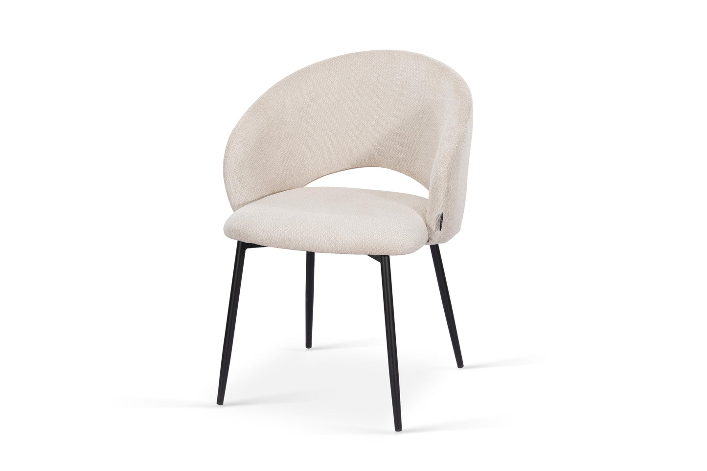 Chaise en tissu anti tache, 58x62xH80,5CM - ELIOR