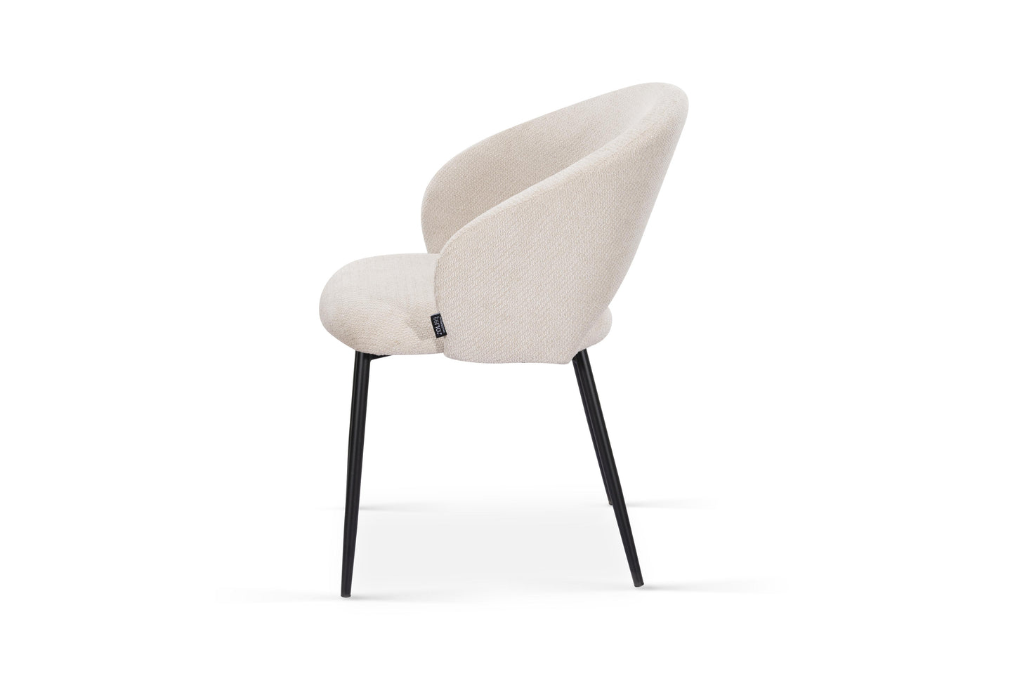 Chaise en tissu anti tache, 58x62xH80,5CM - ELIOR
