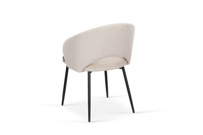 Chaise en tissu anti tache, 58x62xH80,5CM - ELIOR