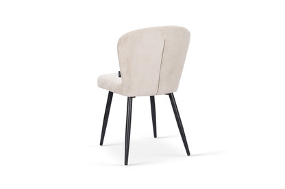 Chaise en tissu anti tache, 49x58xH85,5CM - MIKA