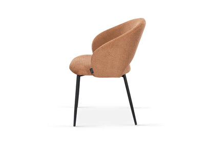 Chaise en tissu anti tache, 58x62xH80,5CM - ELIOR