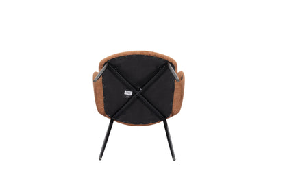 Chaise en tissu anti tache, 58x62xH80,5CM - ELIOR